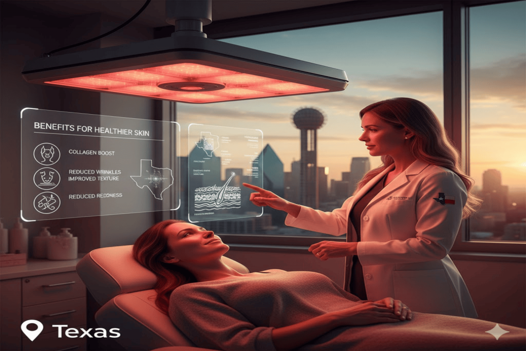 The Benefits of Red Light Therapy for Healthier Skin in Texas